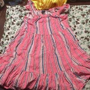 Zunie Pink Striped Kids Formal Dress